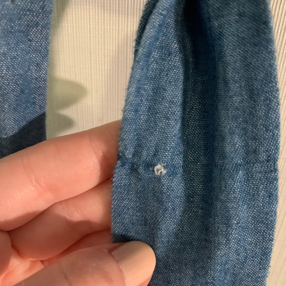 Denim top with tie back - Picture 4 of 4